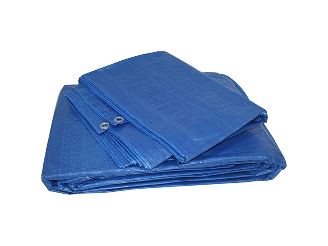Toldo rafia 4,90x7,90  azul c/ ollaos (5x8 m)