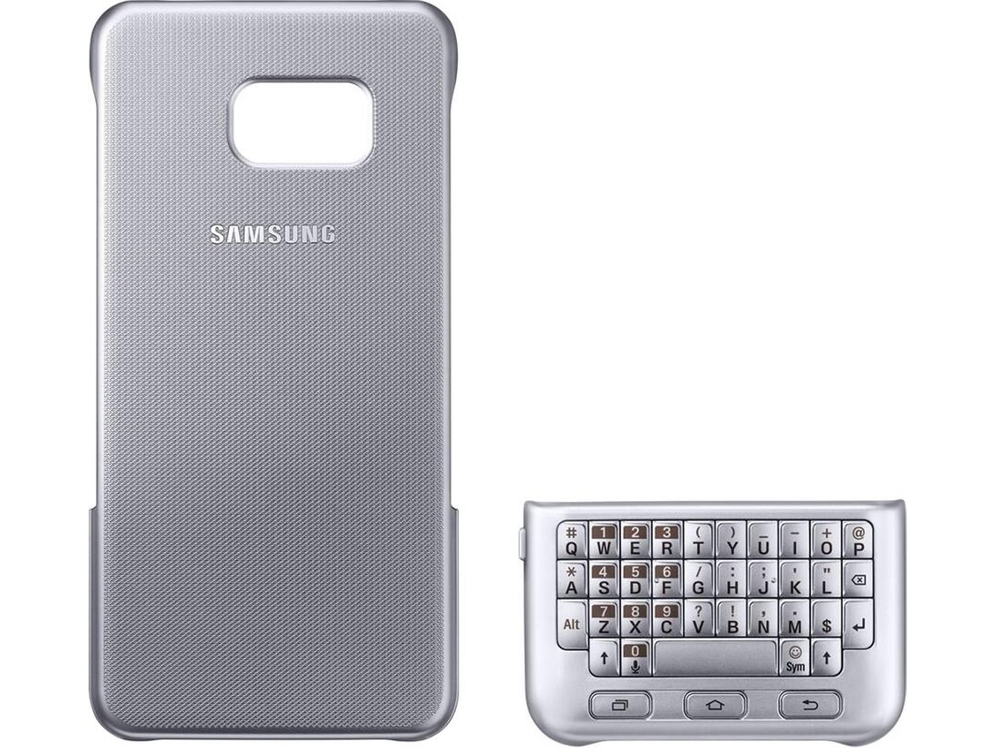 Funda SAMSUNG Teclado Galaxy S6 Edge+ Plateado