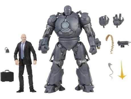 Figura Obadiah Stane & Iron Man Monger The Infinity Saga Avengers Iron Man Marvel Legends Series 16 cm e 23 cm