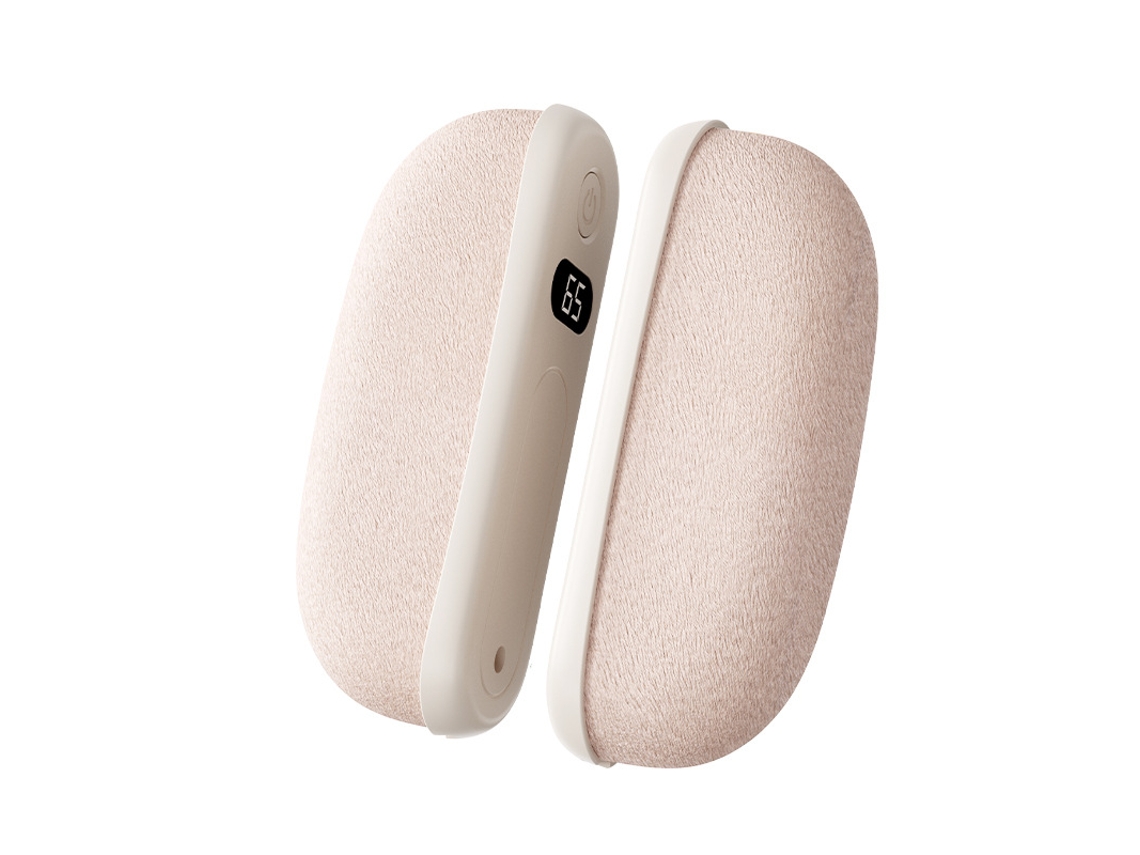 Calentador De Manos Magnético, 3 Temperaturas, Recargable Por Usb (blanco Roto) Eifson