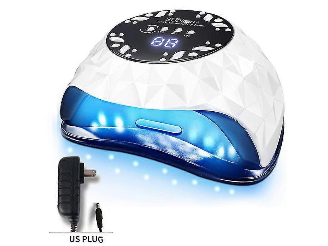 Lámpara de uñas UV LED, secador de uñas para todos los esmaltes en gel, curado rápido con 4 temporizadores, amplio espacio, luz profesional para