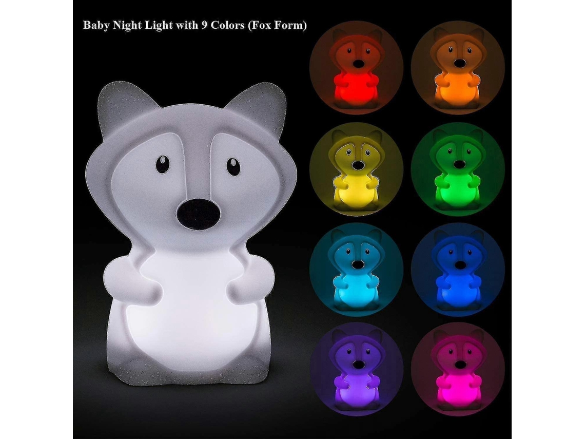 Luz nocturna infantil para la habitación del bebé, Rosewell Fox