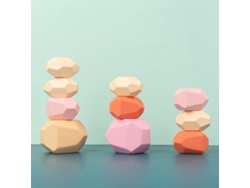 (10 Pedazos De Abeto) Clasificación De Madera Apilado Piedras Juguetes Sensoriales Juguetes De Aprendizaje Infantil Juegos De Bloques