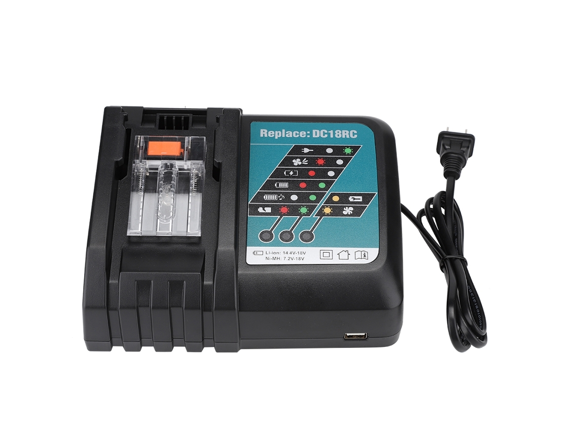 Cargador (reemplazo Para Makita Dc18rc Carga Rápida 3a)