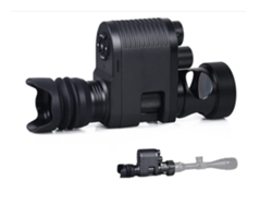 Cámara monocular de visión nocturna digital para cobertura total, 720P HD, visión nocturna infrarroja para caza, color negro Gusshious
