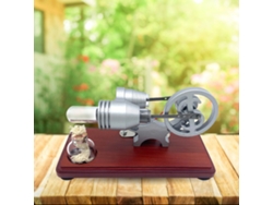 Motor De Motor De Aire Caliente Stirling Con Volante Diseño Dólar Generador Led Juguete Educativo Diy Para Niños Adolescentes Adultos