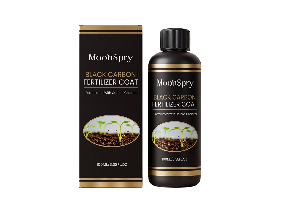 Fertilizante de carbono negro Moonspur para plantas en maceta