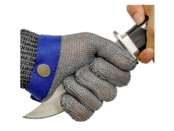 Guantes Resistentes Al Corte Con Malla De Acero Inoxidable Para Carnicería Trabajo Seguro Cortar Carne Pesca Talla M 2 Unidades