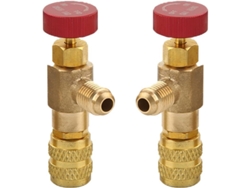2 Adaptadores De Válvula De Seguridad Para Refrigerante Líquido R410a R22, Válvula De Control De Refrigerante Para Aire Acondicionado