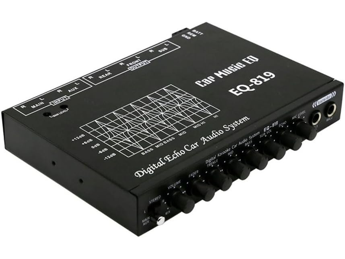 Eq-819 Ecualizador Multifuncional Para Coche, Sintonización De Audio, Amplificador Crossover Paramétrico