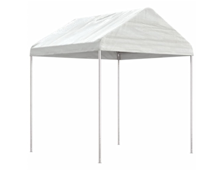 MAISON EXCLUSIVE Cenador con techo polietileno blanco 2,28x2,23x2,69 m