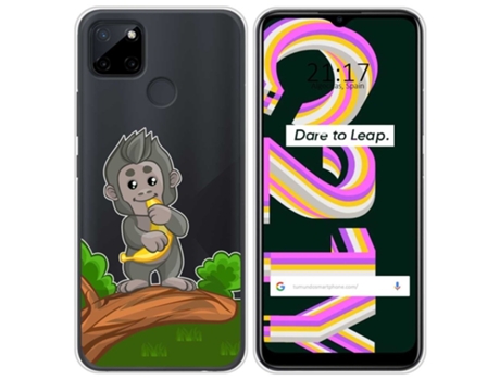 Carcasa Realme C21Y / C25Y TUMUNDOSMARTPHONE Dibujos Transparente Multicolor
