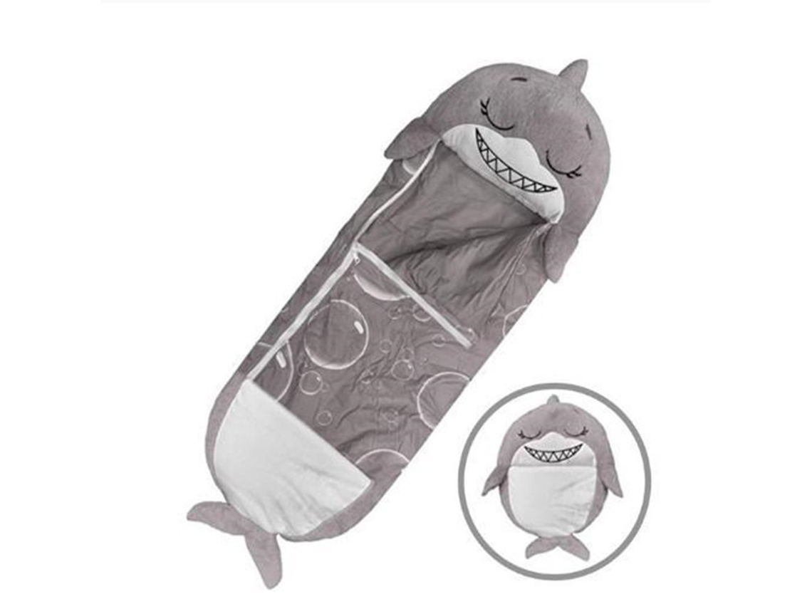 Saco De Dormir Para Niños 2 En 1 Animal De Dibujos Animados Divertido Con Almohada 180 * 70 Cm CHRUI Tiburón