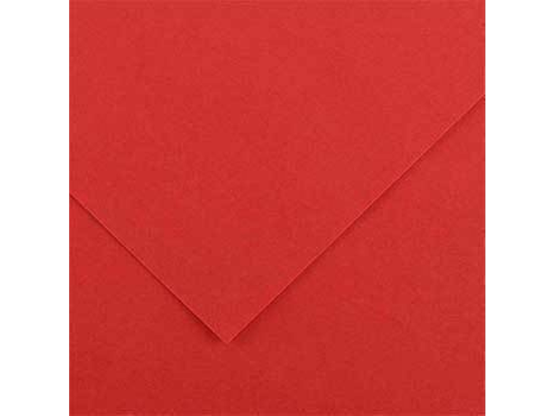 Cartulina CANSON Rojo (50 x 65 cm - 1 Unidad - 185 g/m²)