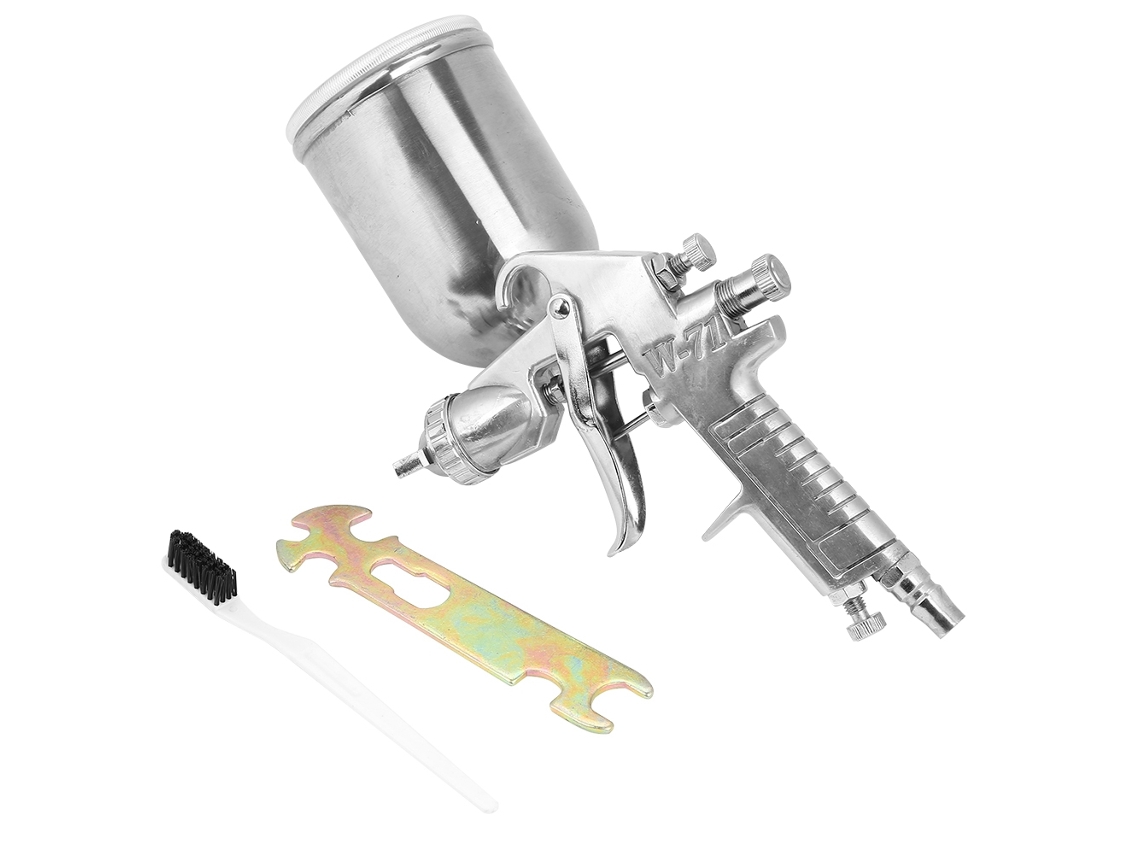 Pistola De Pintura Aire Neumática Modo Gravitario Boquilla 1.5mm Capacidad 400ml Herramienta Neumática