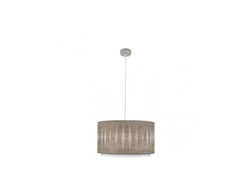 Lámpara colgante Alexandra 1xe27 níquel/madera gris Regx40x40 cm Fabrilamp