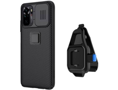 Funda Redmi Note 10 4G Camshield con Soporte para la Cintura Negro