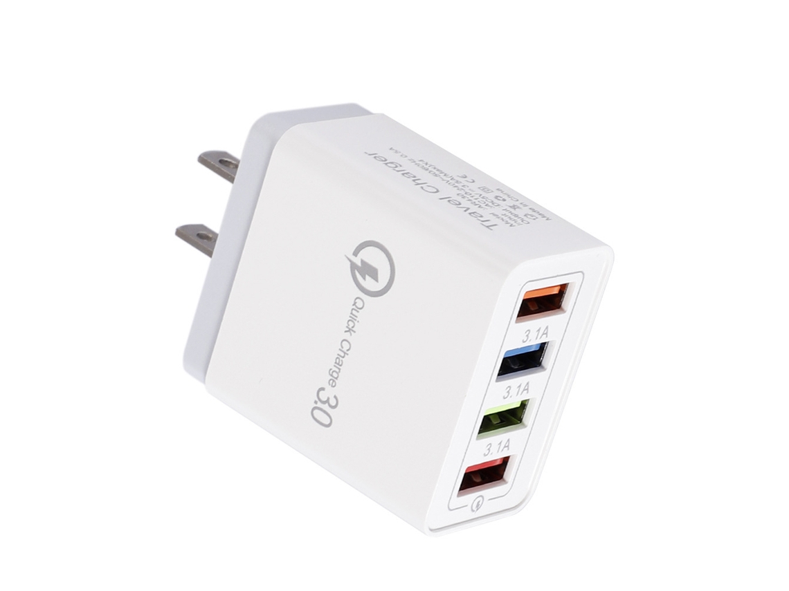 Cargador De Teléfono (4 Puertos Usb 3.1a Multi-puerto)