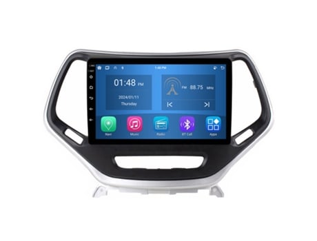 Autoradio 4GB RAM64GB ROM ROVERONE para Jeep Cherokee 5 KL 2014 - 2018 CarPlay Android Coche Radio Bluetooth Navegación