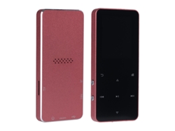 Reproductor MP4 Eifson + Tarjeta de memoria de 64 GB + Auriculares con cable (rojo)