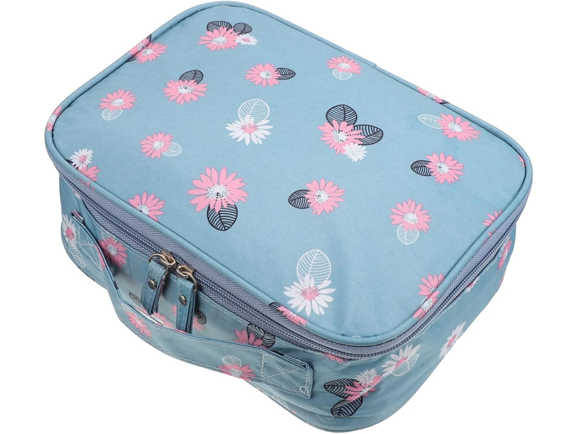 Neceser Grande Impermeable Para Artículos De Aseo De Viaje Con Bolsillo Con Cremallera.