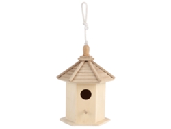 Casita Colgante De Madera Para Pájaros, Ideal Para El Jardín, Como Refugio Cálido Para La Cría De Periquitos.