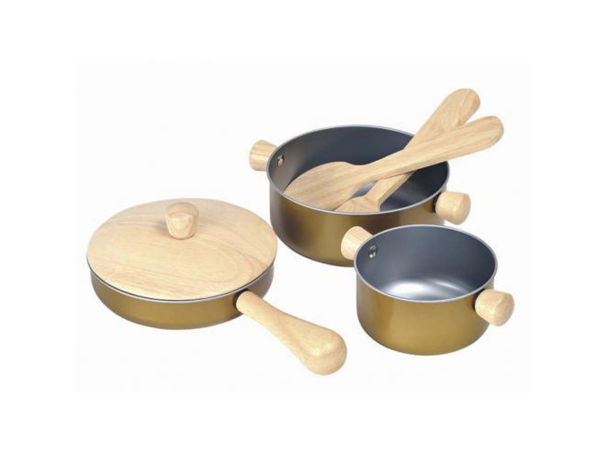 Conjunto de Jugar PLAN TOYS Utensilios de Cocina en Madera