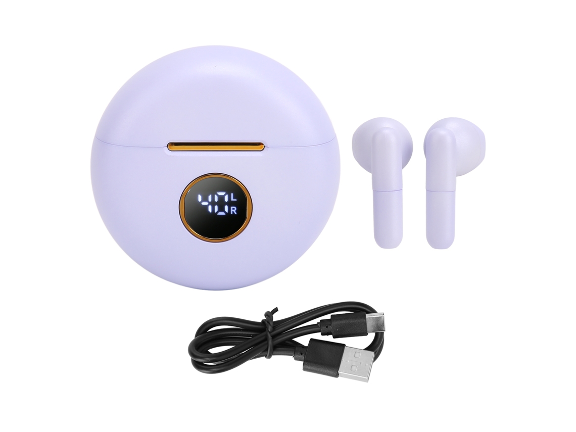 Auriculares Inalámbricos Bluetooth Compactos Para Juegos, Compatibles Con Huawei Ios (morado)