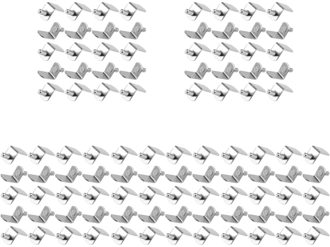 100 Piezas De Soportes Para Estantes Y Fijaciones Para Librerías
