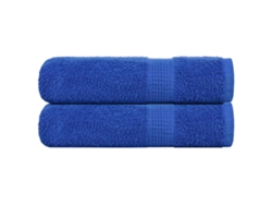 Toallas De Mano 2 Piezas Azul 50x100 Cm 360 G/m² 100 Algodón Wsd325675