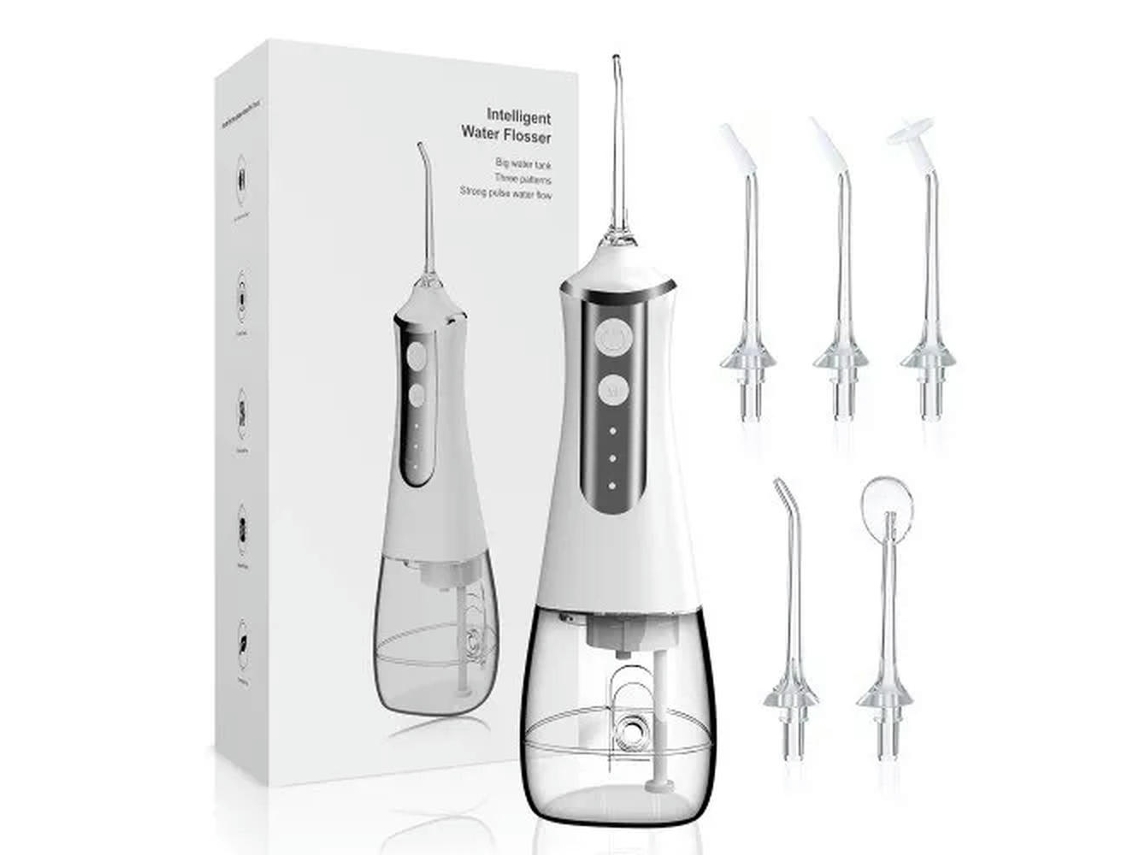 Irrigador Oral Portátil Hilo Dental Inalámbrico 300ml Limpiador De Irrigación Ipx7 Gertiz