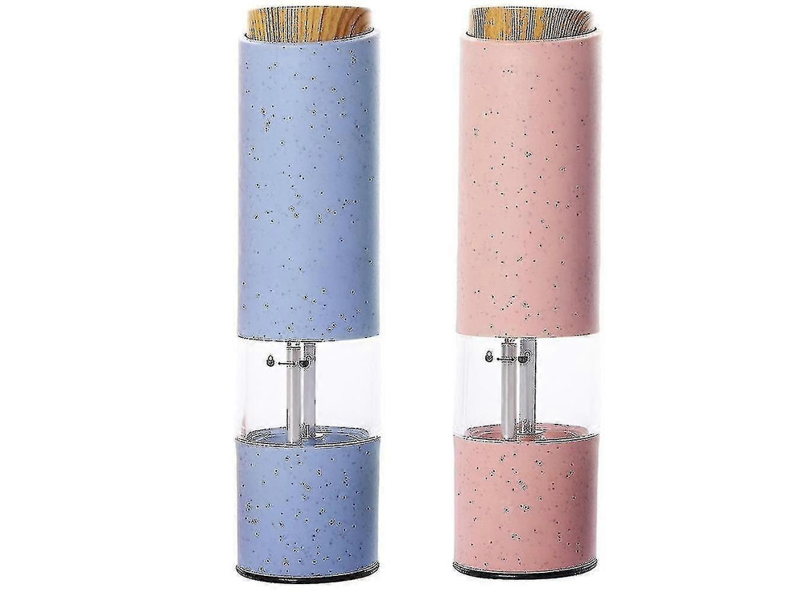 Juego de 2 molinillos eléctricos de sal y pimienta a pilas. Rosewell