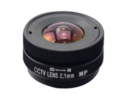 Lente de vigilancia de enfoque fijo de 2,1 mm F1,8 megapíxeles, montura de lente gran angular de 2,1 mm
