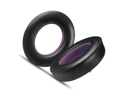 Almohadillas para los oídos Szsmart compatibles con almohadillas de piel de cordero negras y moradas