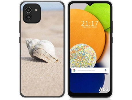 Carcasa para Samsung Galaxy A03 TUMUNDOSMARTPHONE Dibujos Concha Multicolor