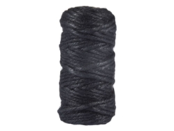 Cuerda de yute de 6 cabos, Ø 6 mm, negra, carrete de 35 m, Rayher