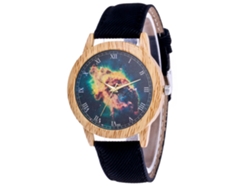 Reloj De Pulsera Unisex Zhoulianfa Con Diseño De Vaqueros Informales Y Cuarzo Nebula, Color Negro.
