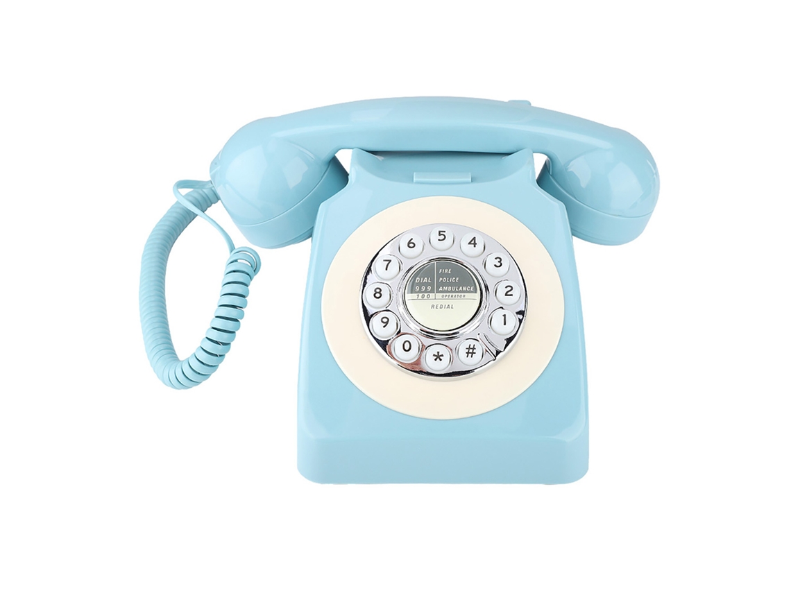 Teléfono fijo MS300A 2026dn, estilo retro, con protección contra interferencias electromagnéticas, para oficina y hogar.