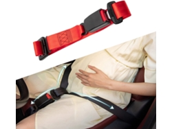 Cinturón de seguridad especial para mujeres embarazadas, anti-vientre, ajustable, rojo, CUICH