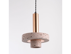 Lámpara Colgante LEDKIA (Rosa - Gu10 - 25 W - Cemento - Metal)