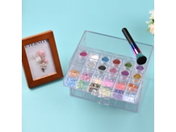 Cajón De Almacenamiento De Acrílico Transparente De 5 Niveles Con 120 Compartimentos Para Esmaltes De Uñas, Joyas Y Cosméticos.