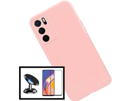 Kit Carcasa + Soporte Oppo A16S PHONECARE Silicona Liquida