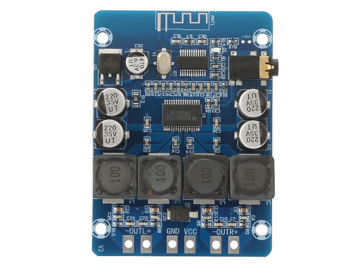 Placa Amplificadora Estéreo Digital Bluetooth Tpa3118 De 30w+30w Y 8-26vdc
