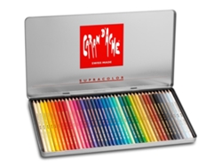 CARAN D'ACHE Lápiz Supracolor Estuche Metálico con 40 Colores