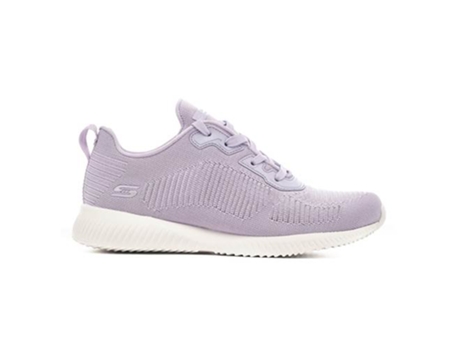 Zapatos de Mujer SKECHERS Bobs Squad Textil Gris (36.5)