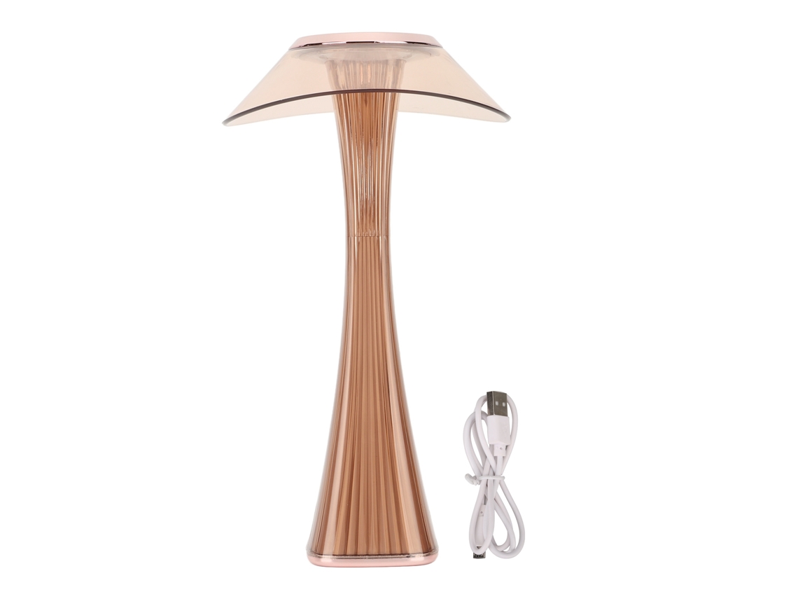 2026-lámpara De Mesa Led Recargable Con 3 Modos De Luz, Sensor Táctil, Inalámbrica Y Portátil, Dorado Rosa Para Dormitorio Hogar