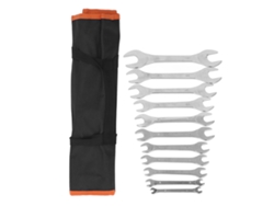 Conjunto de Chaves de Duplo Fim Aberto 11 Peças em Aço Alto Carbono Fina Resistente à Corrosão da S/MARCA