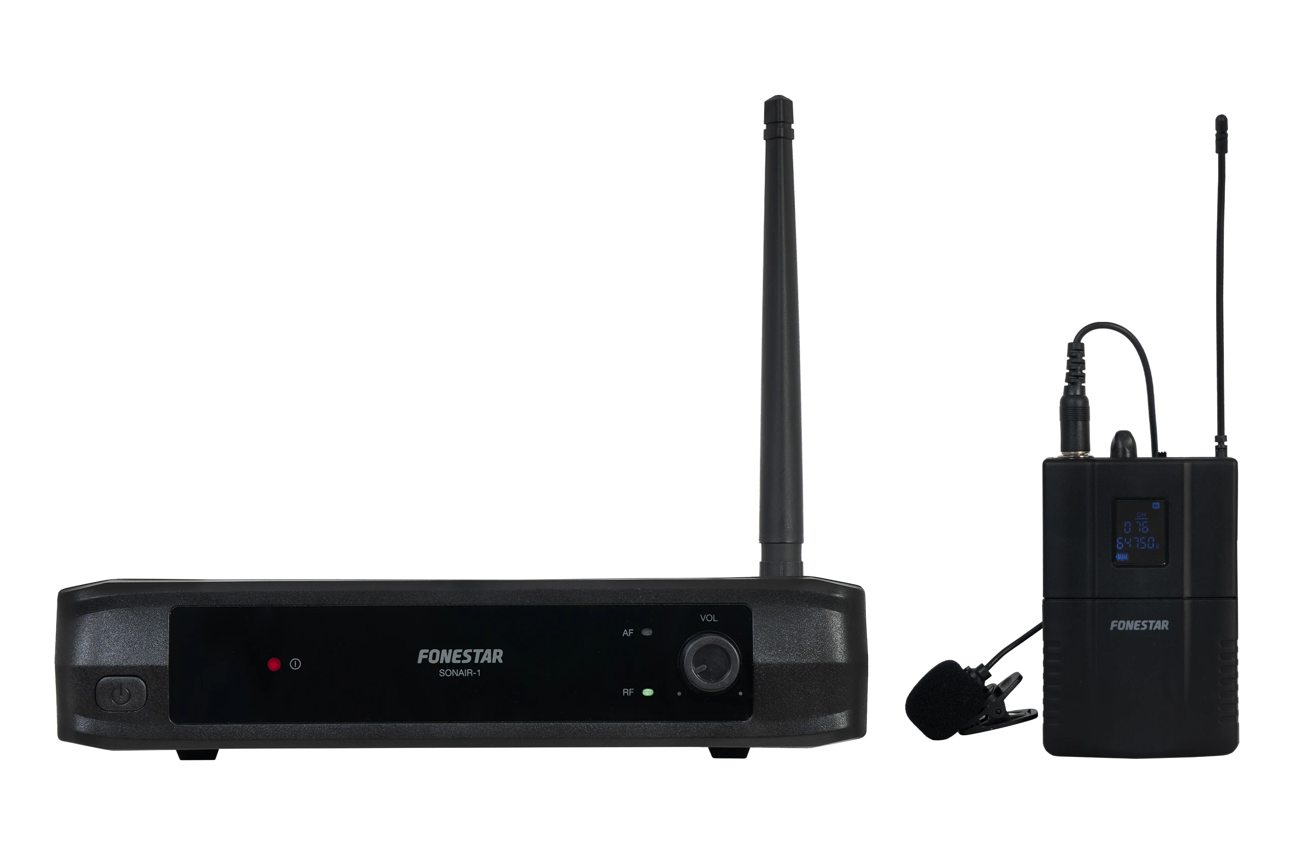 Micrófono Inalámbrico de Petaca Uhf FONESTAR Sonair-1P/ Incluye Receptor
