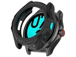 Funda protectora para reloj inteligente Ticwatch Pro 5, a prueba de golpes y con marco de TPU semienvuelto Vledary