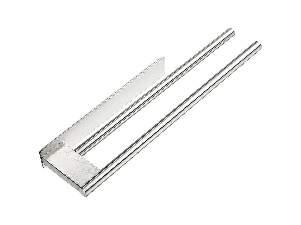 Toallero Sin Taladros, Acero Inoxidable, 2 Brazos NEVEANCE